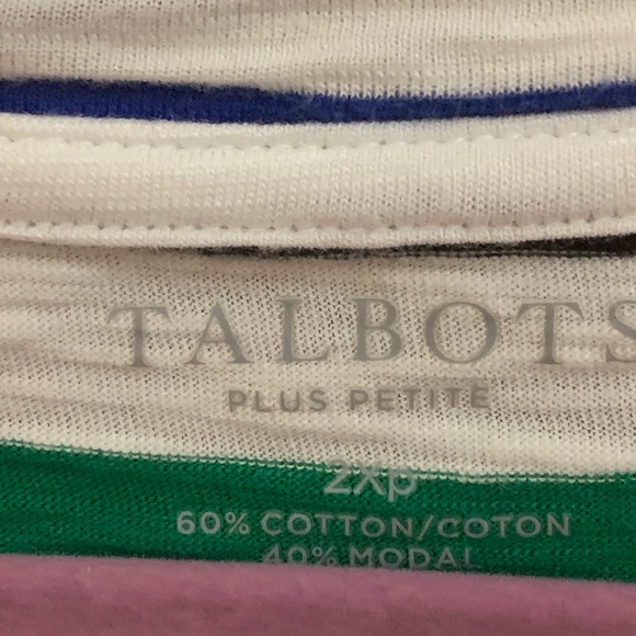 Multi colored SS Striped Top 2XP - Picture 3 of 3